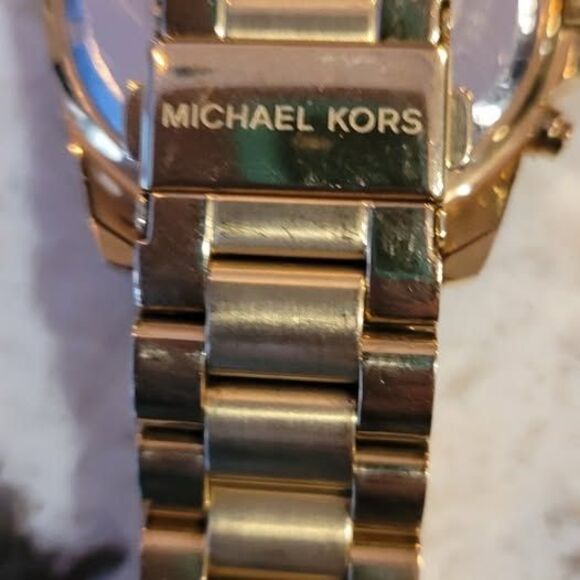 Michael Kors Bradshaw Chronograph Gold Stainless Steel Watch, Black Dial, main image 7